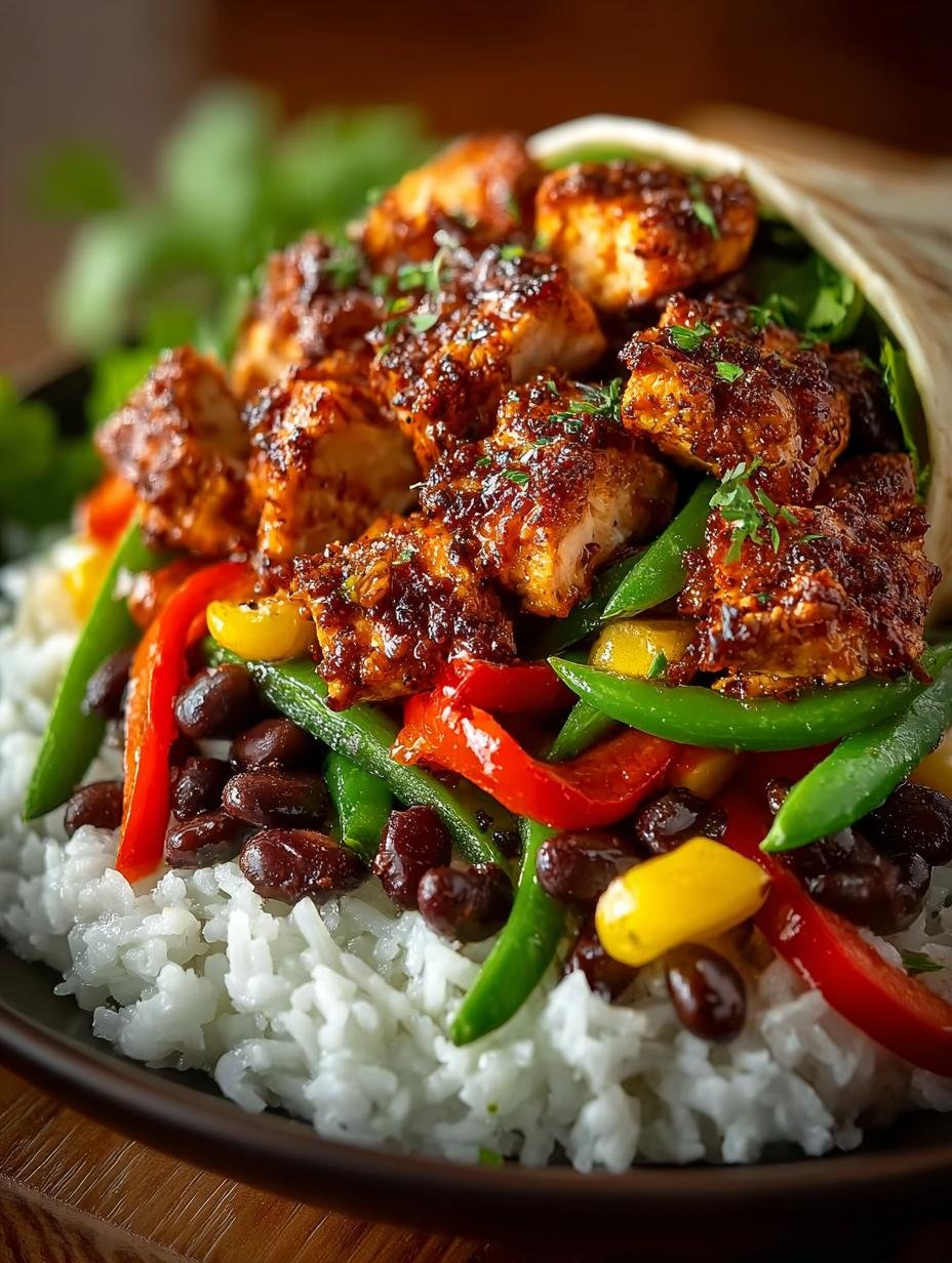 Cajun Black Bean Chicken: 7 Bold Burrito Recipes - Cajun Black Bean Chicken - main visual representation