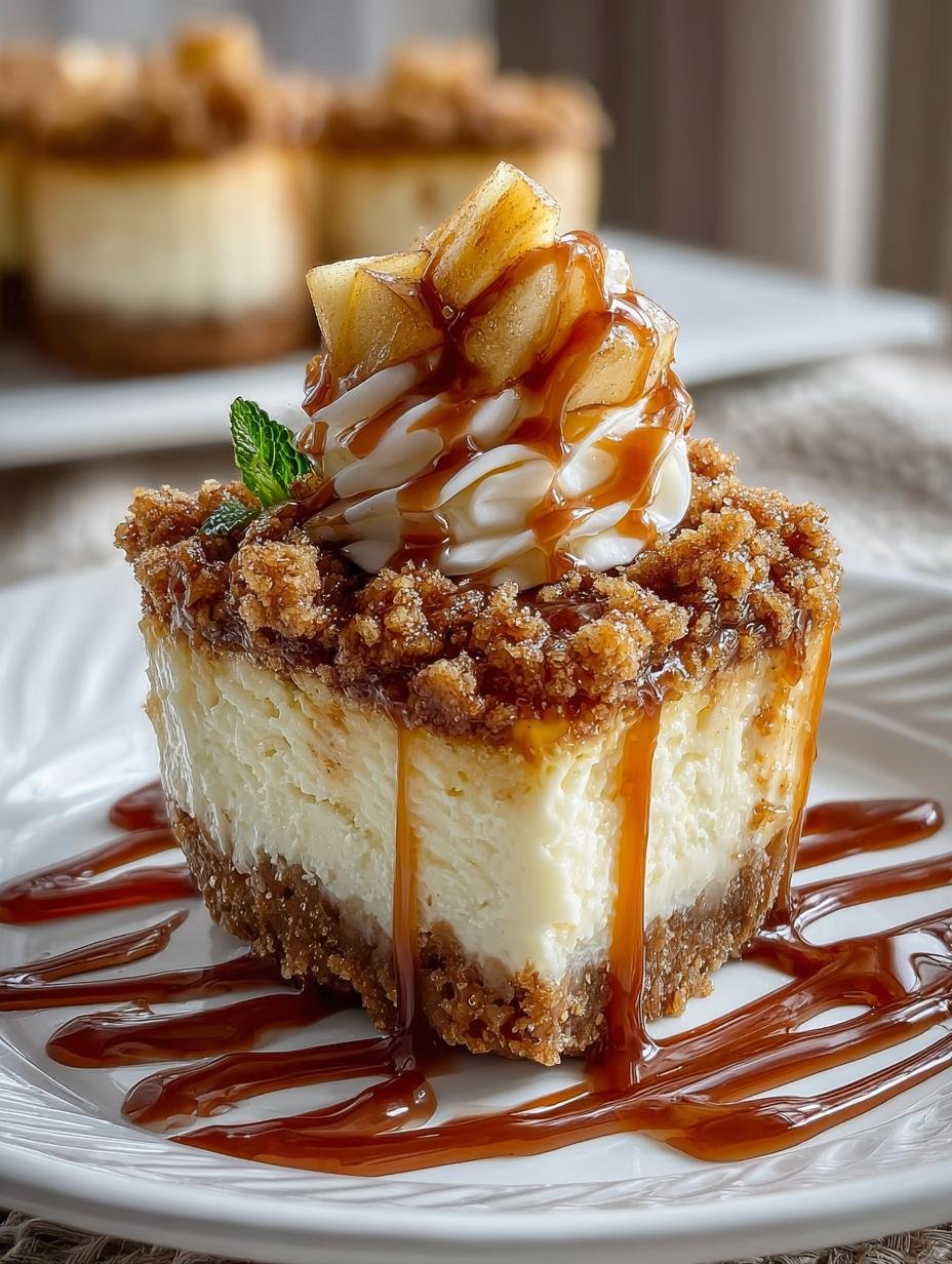 Caramel Apple Crisp Cheesecake: 12 Layers of Deliciousness 1 Caramel Apple Crisp Cheesecake
