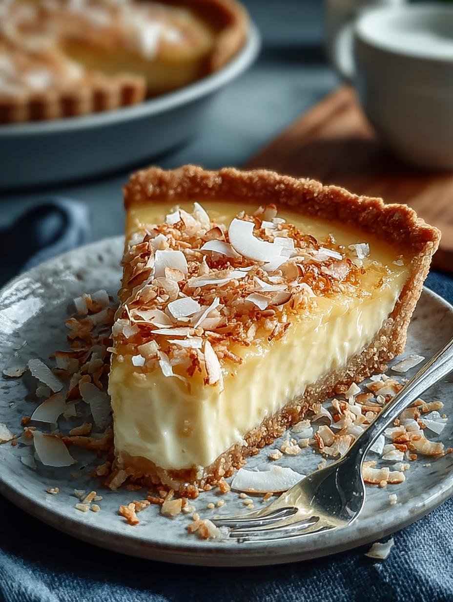 Coconut Custard Pie: 5 Steps to a Creamy Delight 3 Coconut Custard Pie: 5 Steps to a Creamy Delight - Coconut Custard Pie - additional detail