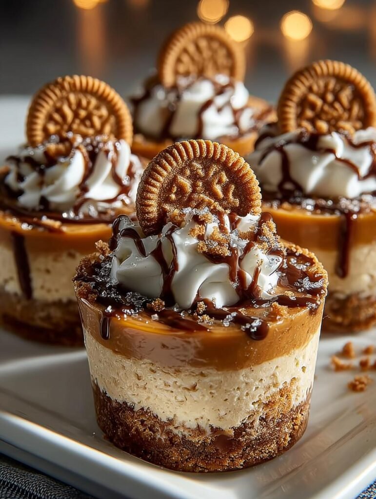 Cookie Butter Cheesecake Cups