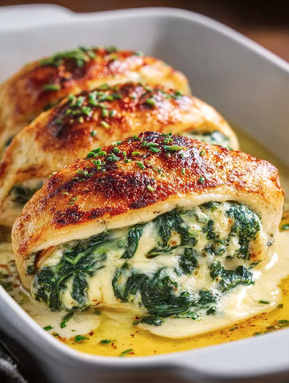 Creamy Spinach Cheese Stuffed Chicken for a Delightful Dinner - Creamy Spinach Cheese Stuffed - main visual representation