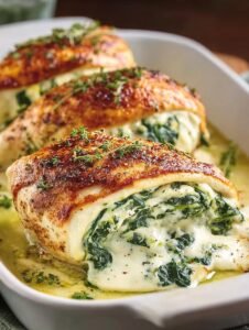 Creamy Spinach Cheese Stuffed