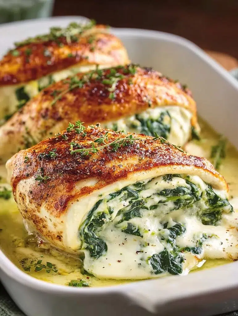 Creamy Spinach Cheese Stuffed