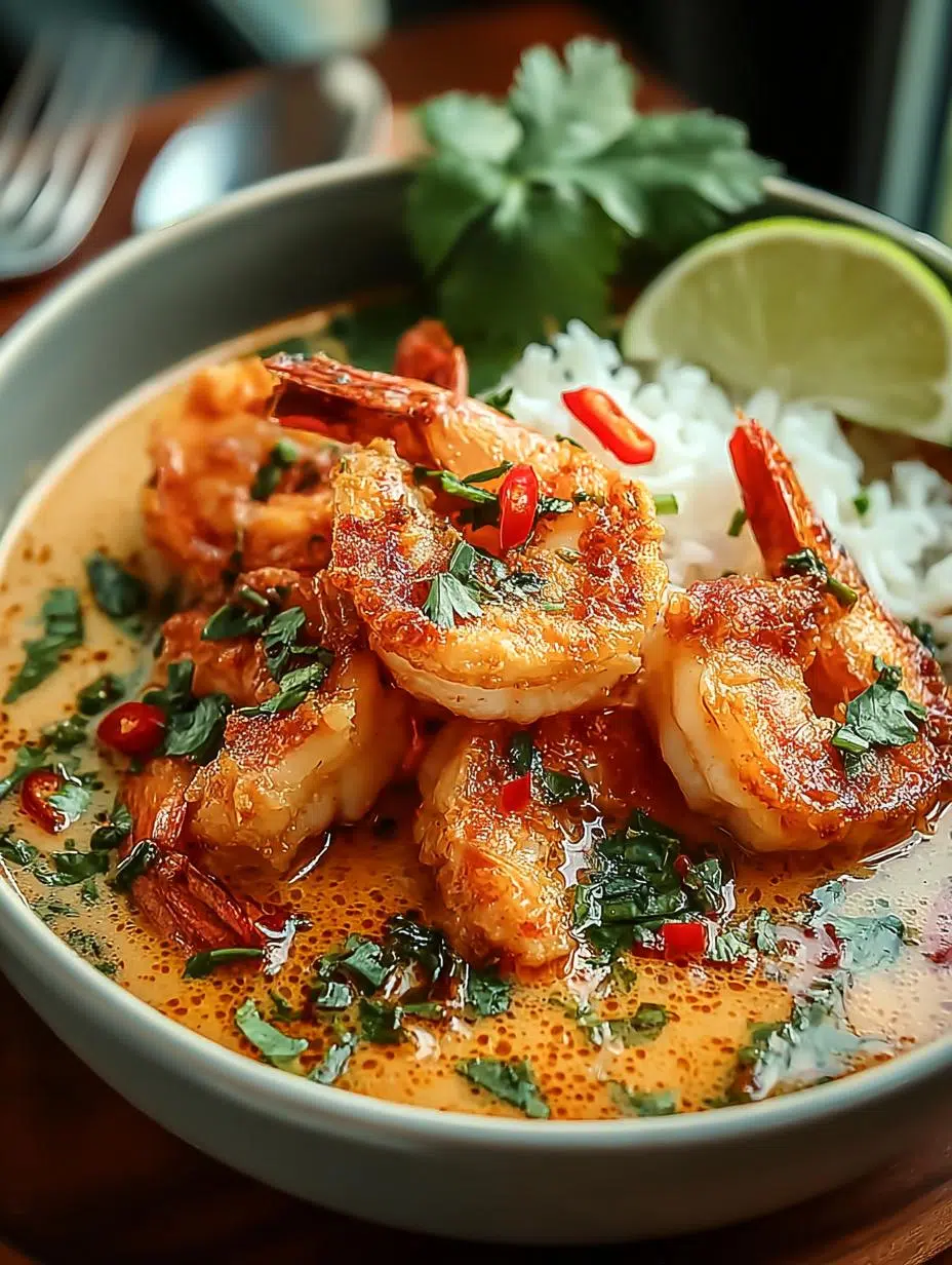 Creamy Thai Coconut Shrimp: 5 Irresistible Flavors - Creamy Thai Coconut Shrimp - main visual representation