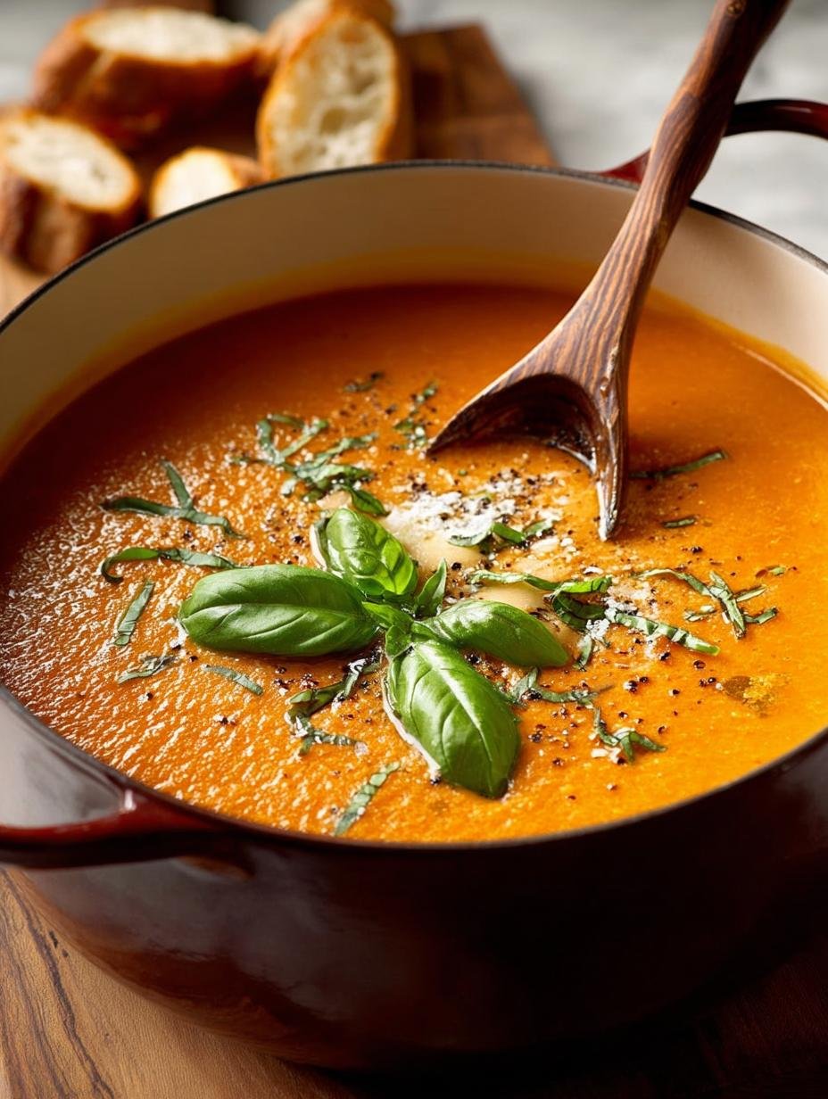 Creamy Tomato Basil Soup: 5 Steps to Comforting Bliss - Creamy Tomato Basil Soup - additional detail