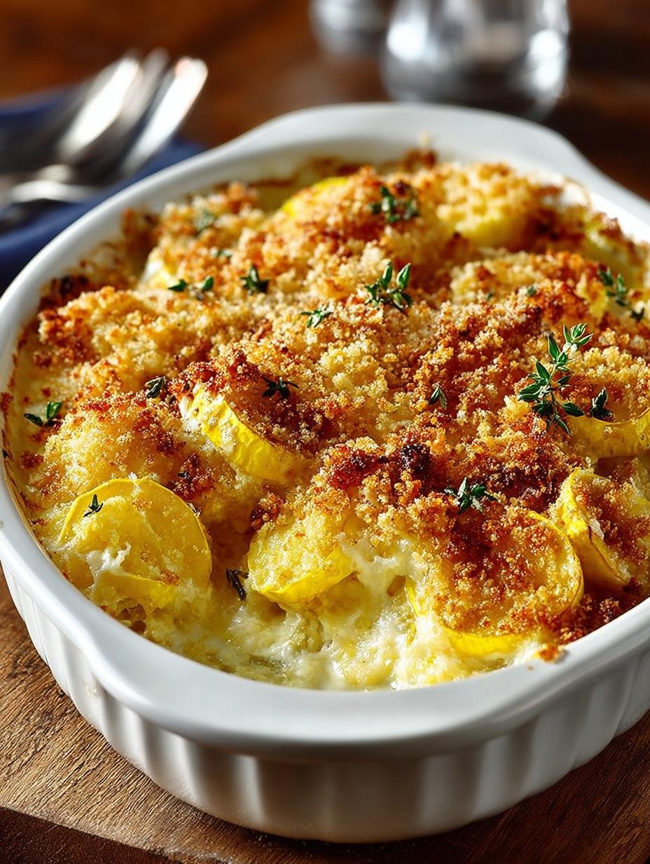 Delicious Creamy Yellow Squash Casserole Recipe - Creamy Yellow Squash Casserole - main visual representation