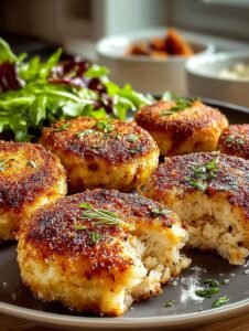 Golden Baked Chicken Rissoles