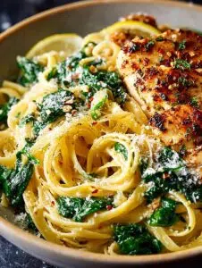 Lemon Spinach Ricotta Pasta with Chicken for a Delightful Dinner 19 Lemon Spinach Ricotta Pasta