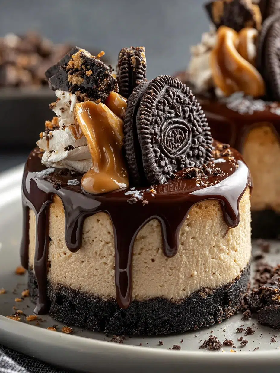 Peanut Butter Oreo Cheesecake: 10 Irresistible Bites - Peanut Butter Oreo Cheesecake - main visual representation