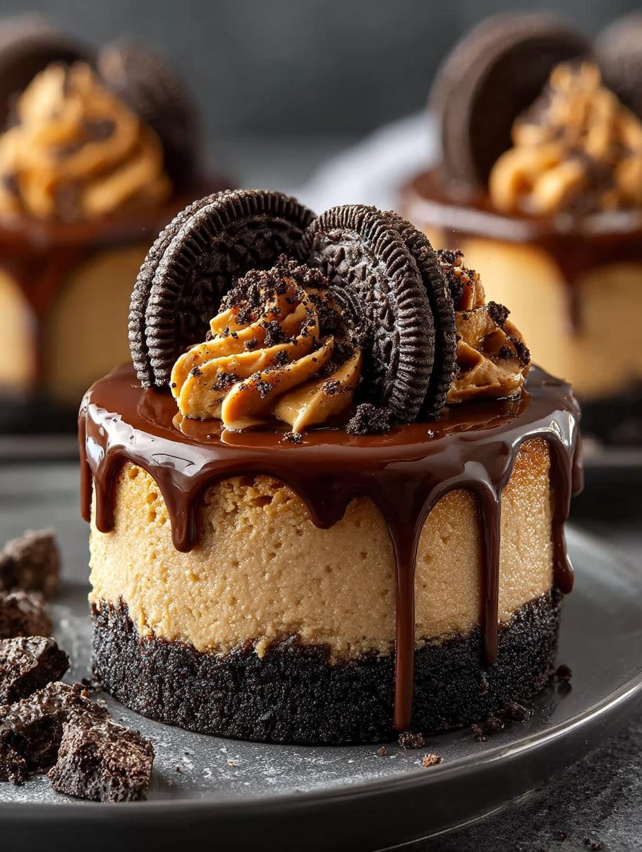Peanut Butter Oreo Cheesecake: 10 Irresistible Bites 3 Peanut Butter Oreo Cheesecake: 10 Irresistible Bites - Peanut Butter Oreo Cheesecake - additional detail
