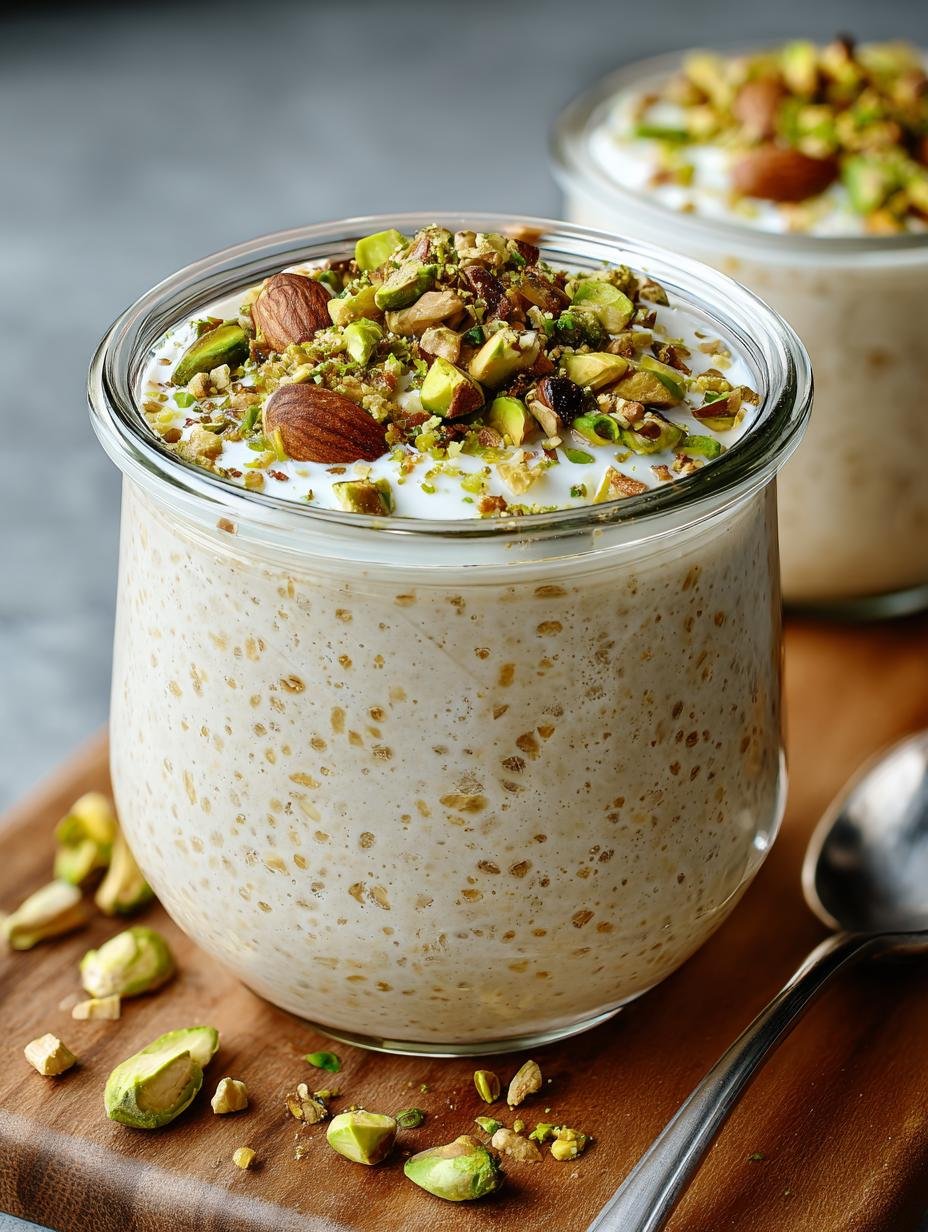 Creamy Pistachio Overnight Oats: 5 Easy Steps 2 Creamy Pistachio Overnight Oats: 5 Easy Steps - Pistachio Overnight Oats - main visual representation