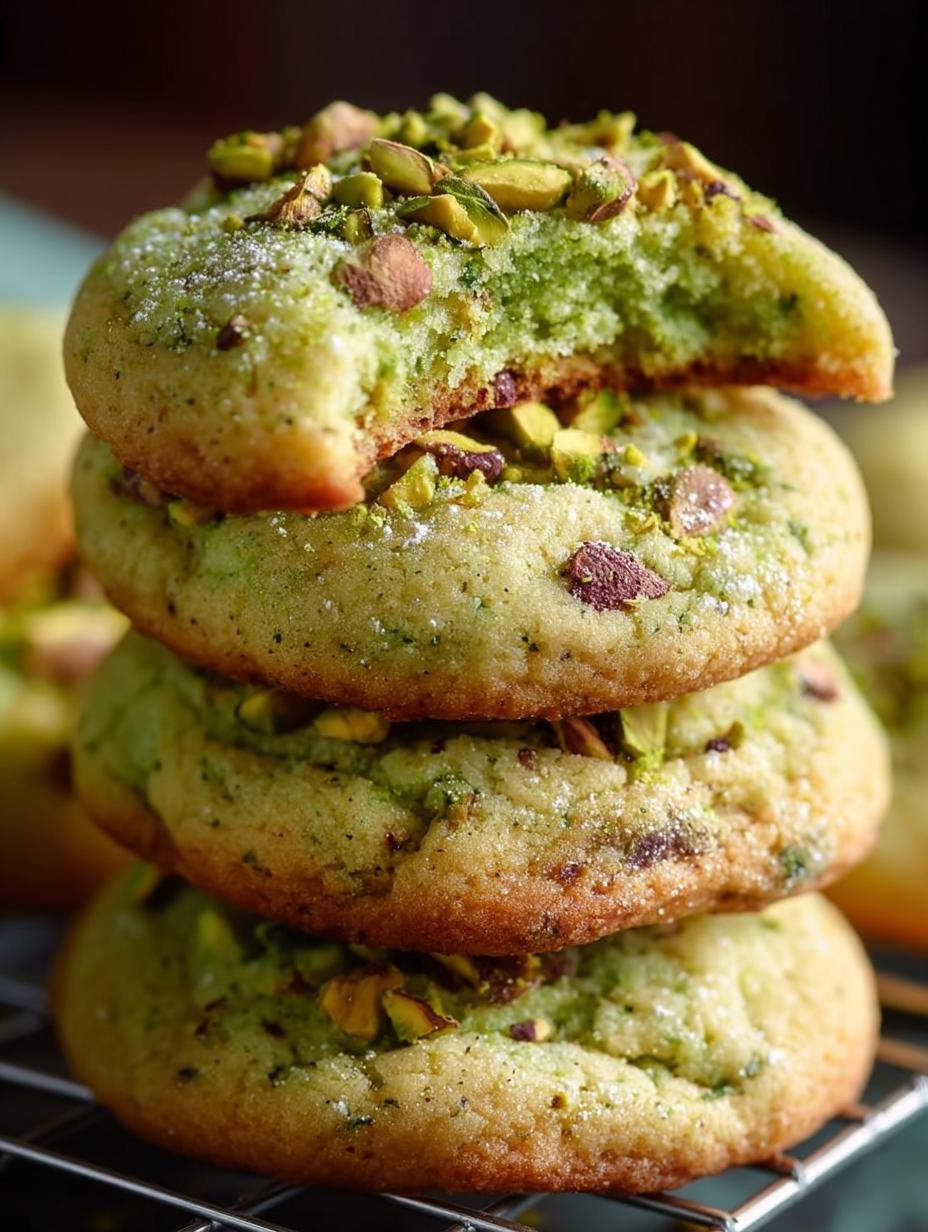 Pistachio Pudding Cookies