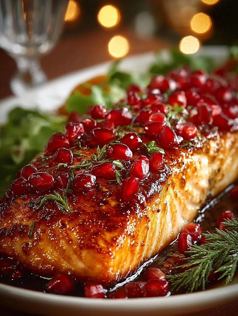 Pomegranate Orange Glazed Salmon: A Festive Delight - Pomegranate Orange Glazed Salmon - additional detail