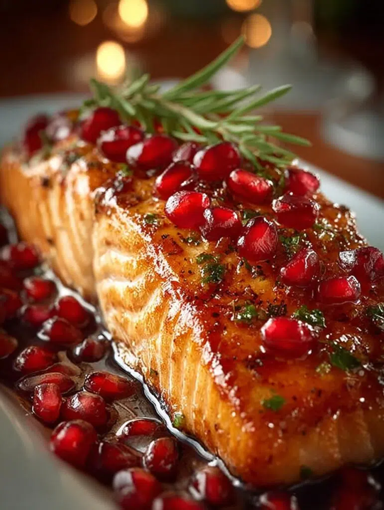 Pomegranate Orange Glazed Salmon
