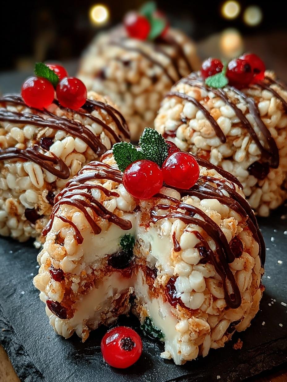 Rice Krispie Christmas Puds: 10 Guilt-Free Festive Treats - Rice Krispie Christmas Puds - additional detail