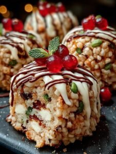 Rice Krispie Christmas Puds
