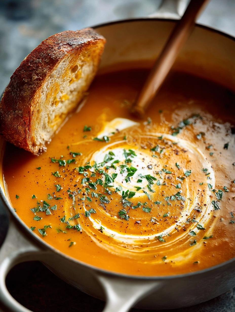 Root Vegetable Soup with Curry Cream: A Hearty Delight - Root Vegetable Soup with - main visual representation