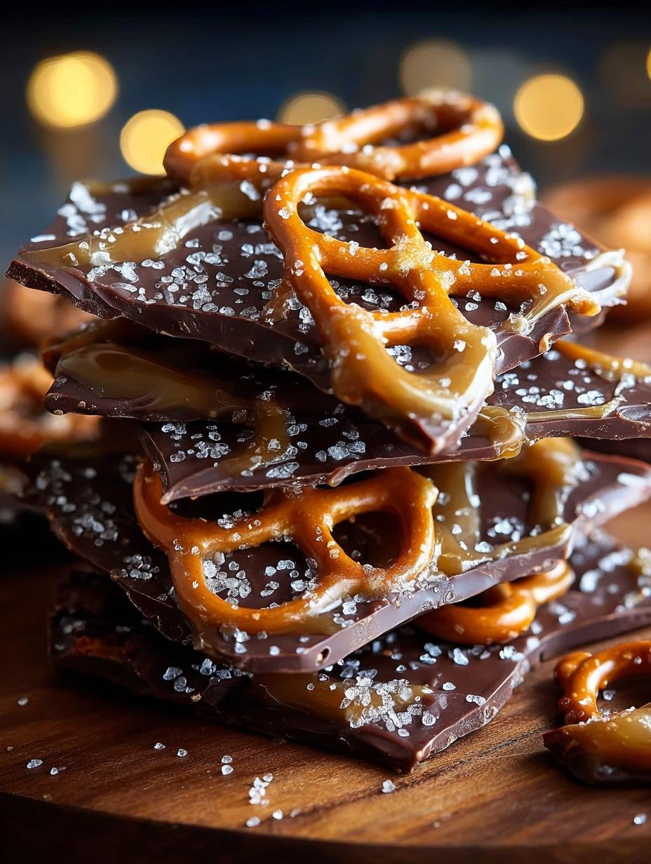 Delicious Salted Caramel Pretzel Bark Recipe to Love - Salted Caramel Pretzel Bark - additional detail