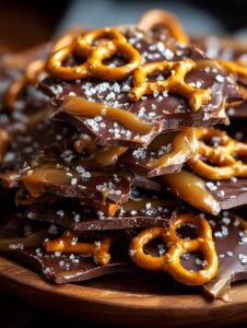 Salted Caramel Pretzel Bark