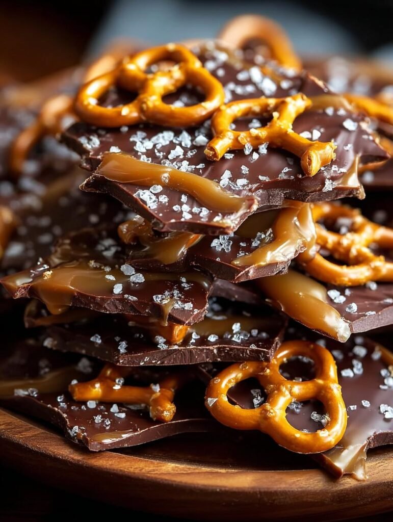 Salted Caramel Pretzel Bark