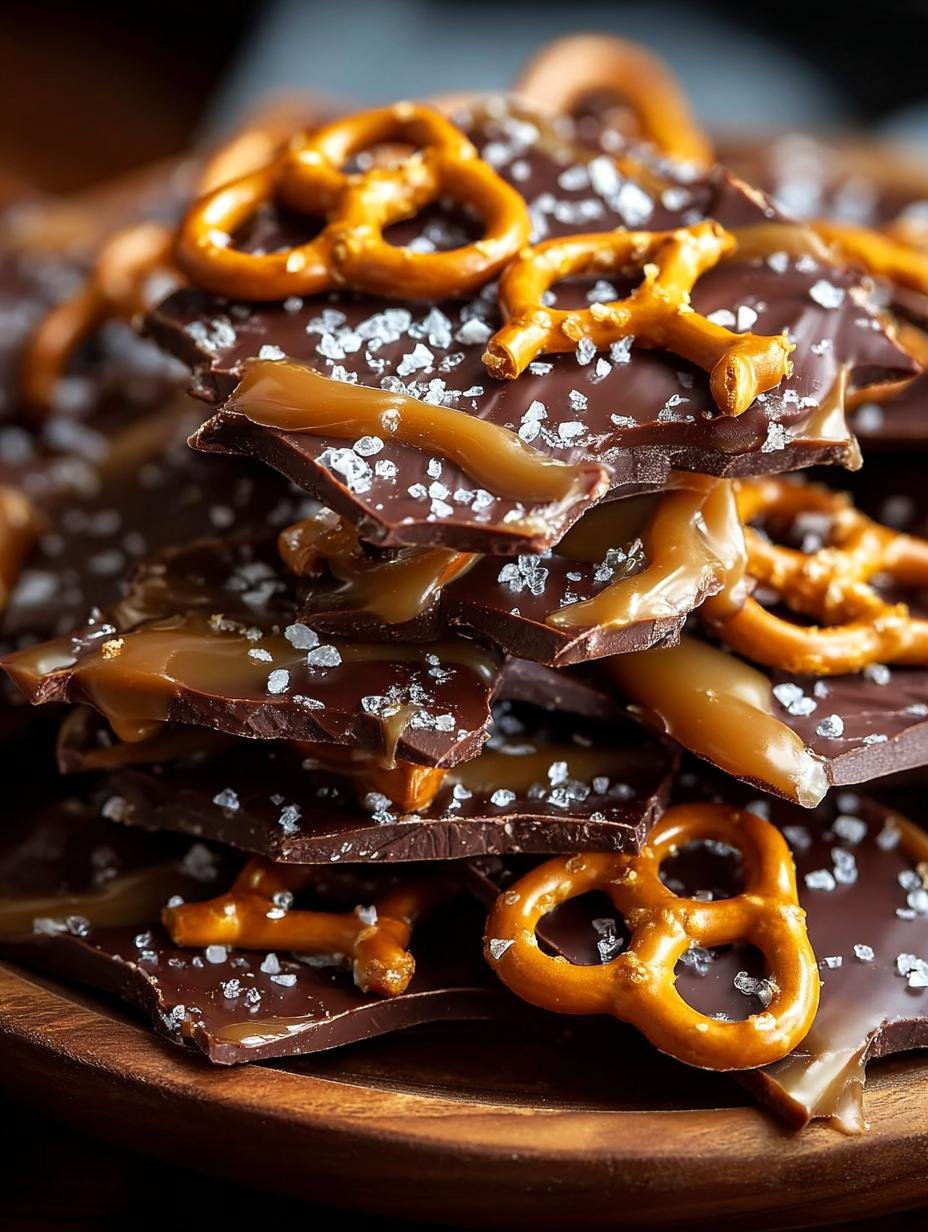 Salted Caramel Pretzel Bark