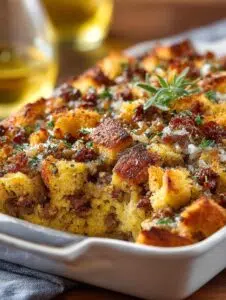Delicious Sausage Chestnut Stuffing for the Holidays 7 Sausage Chestnut Stuffing