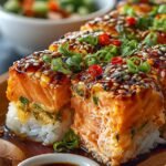 Spicy Salmon Sushi Bake: A Delicious Family Favorite 2 Spicy Salmon Sushi Bake
