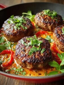 Tuscan Hamburger Steaks in Creamy Spinach Delight 7 Tuscan-Hamburger-Steaks