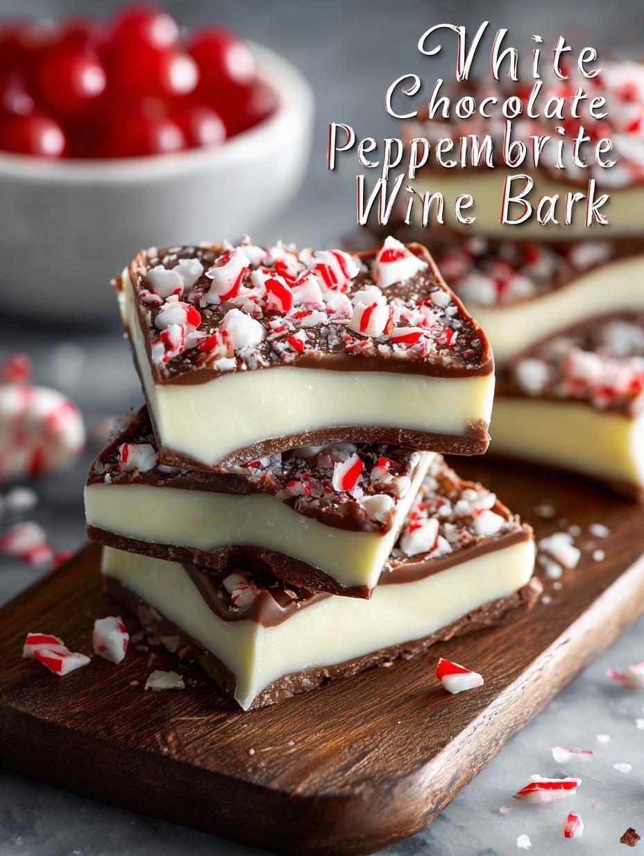 White Chocolate Peppermint Bark: 7 Festive Treats to Delight 3 White Chocolate Peppermint Bark: 7 Festive Treats to Delight - White Chocolate Peppermint Bark - additional detail