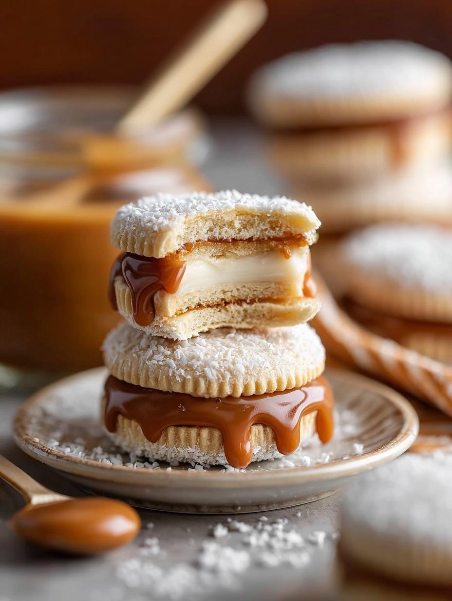 Alfajores with Dulce Leche: 12 Irresistible Treats 2 Alfajores with Dulce Leche: 12 Irresistible Treats - Alfajores with Dulce Leche - main visual representation