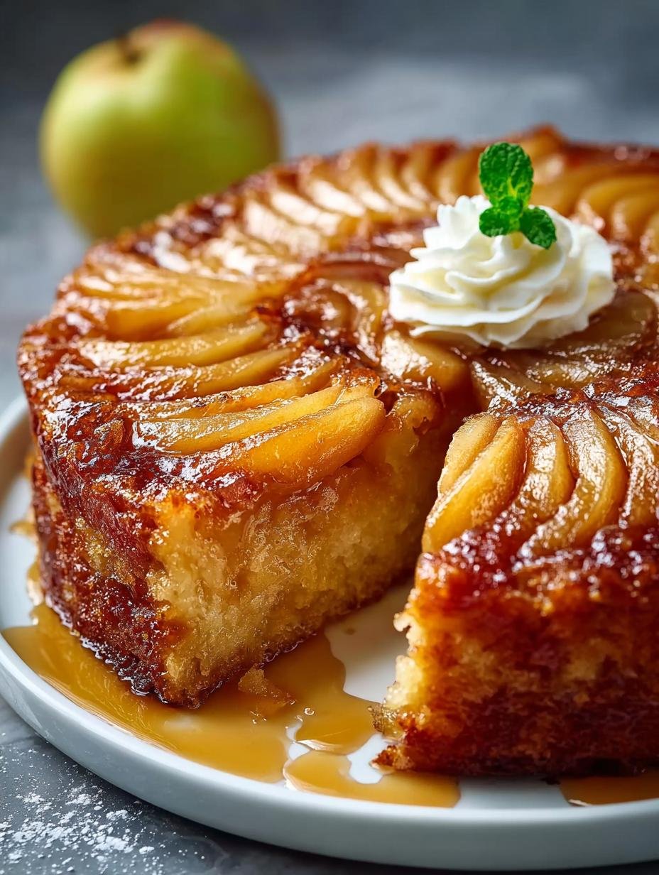 Delicious Apple Upside Down Cake Recipe You’ll Love - Apple Upside Down Cake - additional detail