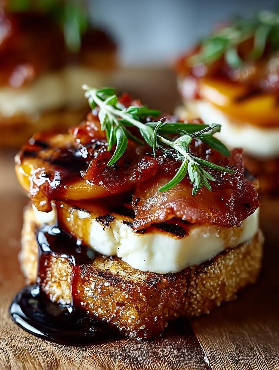 Bacon Brie Apricot Grilled Cheese: A Delightful Treat - Bacon Brie Apricot Grilled - main visual representation