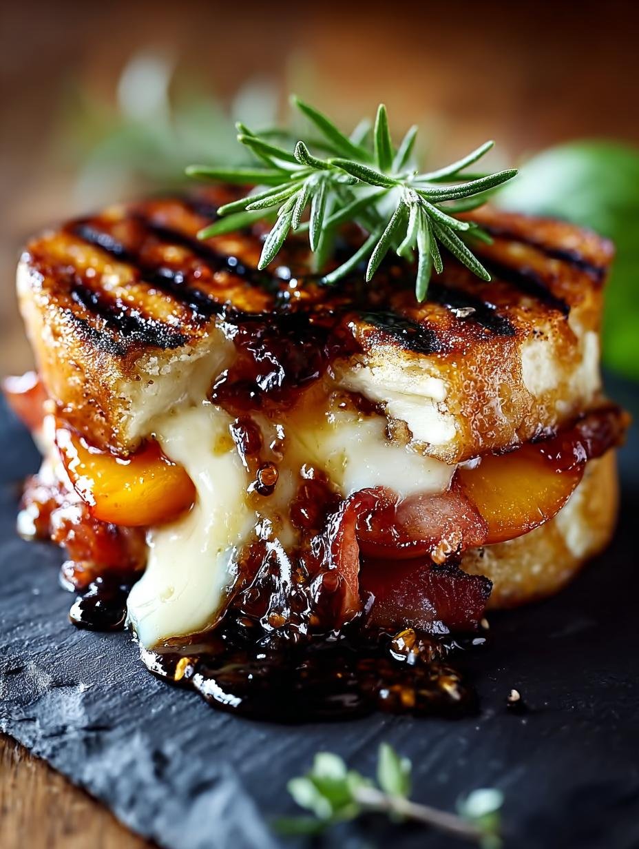Bacon Brie Apricot Grilled Cheese: A Delightful Treat - Bacon Brie Apricot Grilled - additional detail
