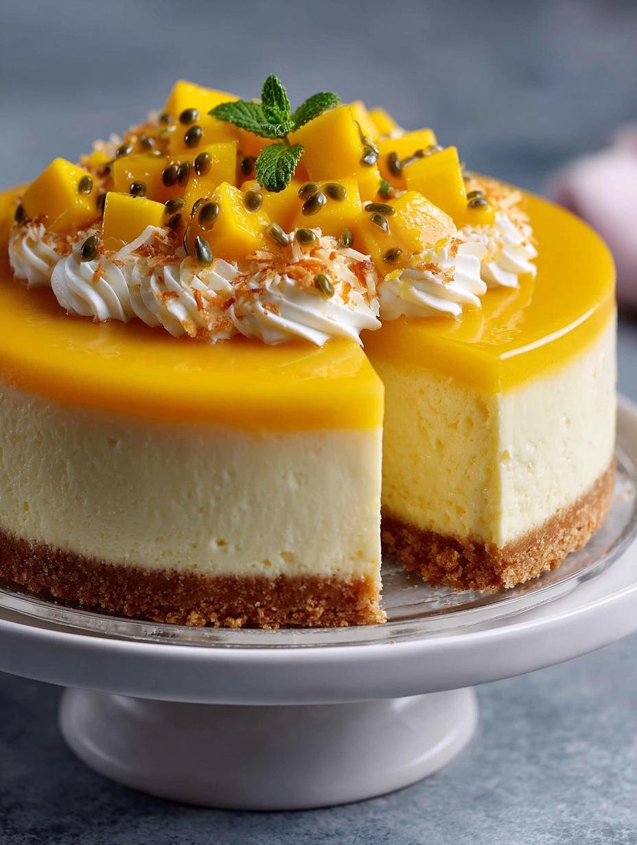 Bake Mango Cheesecake