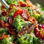 Broccoli Beef Bacon Salad