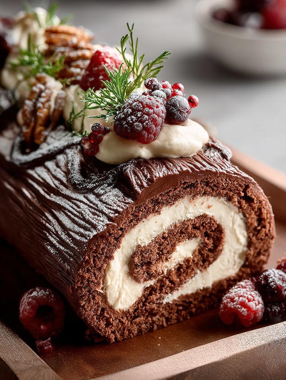 Buche Noel: 5 Steps to the Perfect Yule Log Delight - Buche Noel - additional detail