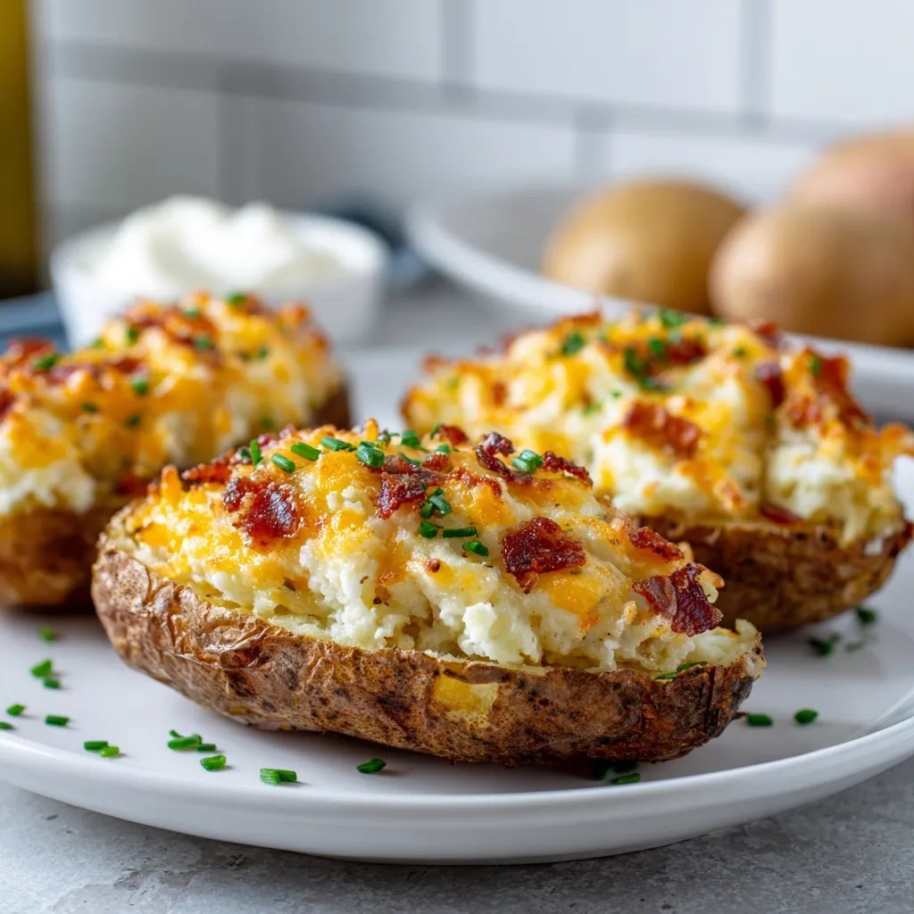 Air Fryer Twice Baked Potatoes Amazingly Easy Crispy 2 Air Fryer Twice Baked Potatoes Amazingly Easy Crispy