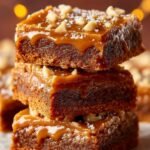 Caramel Gingerbread Cookie Bars