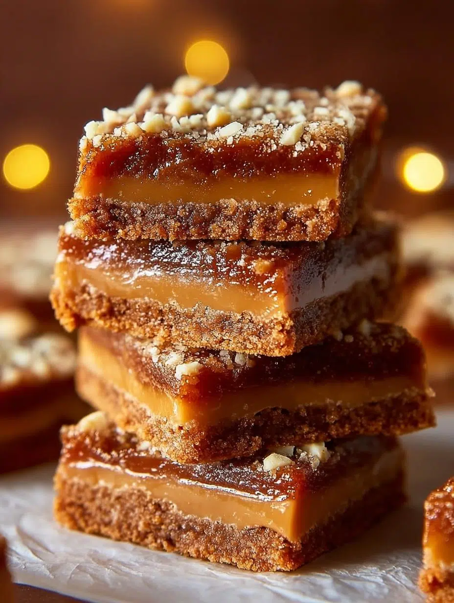 Caramel Gingerbread Cookie Bars: 16 Irresistible Treats 3 Delicious Caramel Gingerbread Cookie Bars with a gooey caramel center