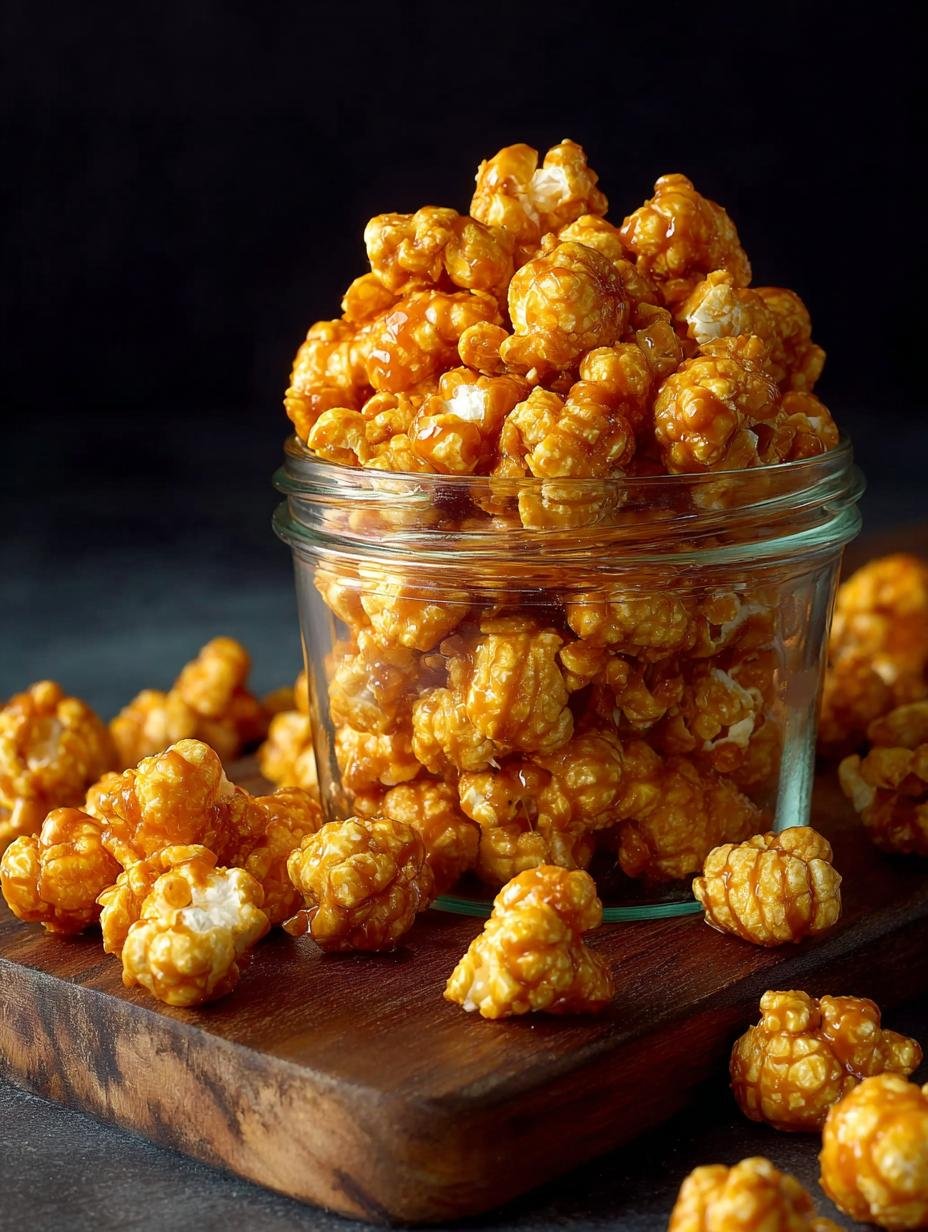 Caramel Puff Corn Snack: 7 Irresistible Steps 2 Irresistible Caramel Puff Corn Snack coated in rich caramel sauce