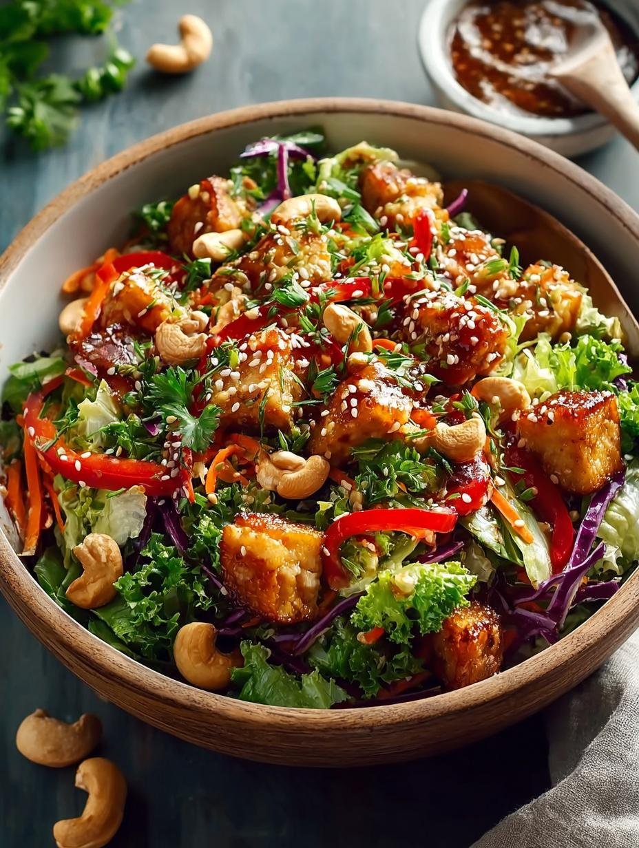 Cashew Crunch Salad with 10 Flavorful Ingredients - Cashew Crunch Salad with - main visual representation