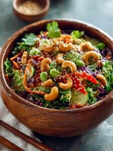 Cashew Crunch Salad with 10 Flavorful Ingredients 6 Cashew Crunch Salad with