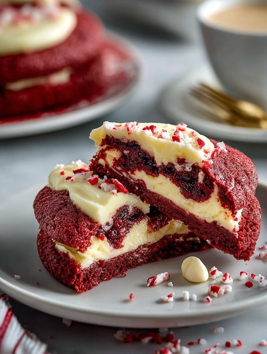 Cheesecake Stuffed Red Velvet Cookies: 5 Irresistible Treats - Cheesecake Stuffed Red Velvet - additional detail