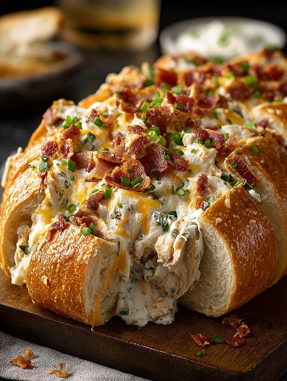 Chicken Bacon Ranch Stuffed Bread: 7 Irresistible Reasons - Chicken Bacon Ranch Stuffed - additional detail