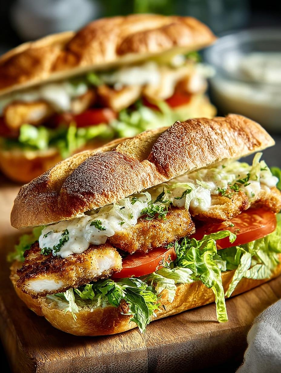 Chicken Caesar Sandwiches