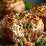 Chicken Pot Pie Stuffed Sweet Potatoes Delight 4 Chicken Pot Pie Stuffed