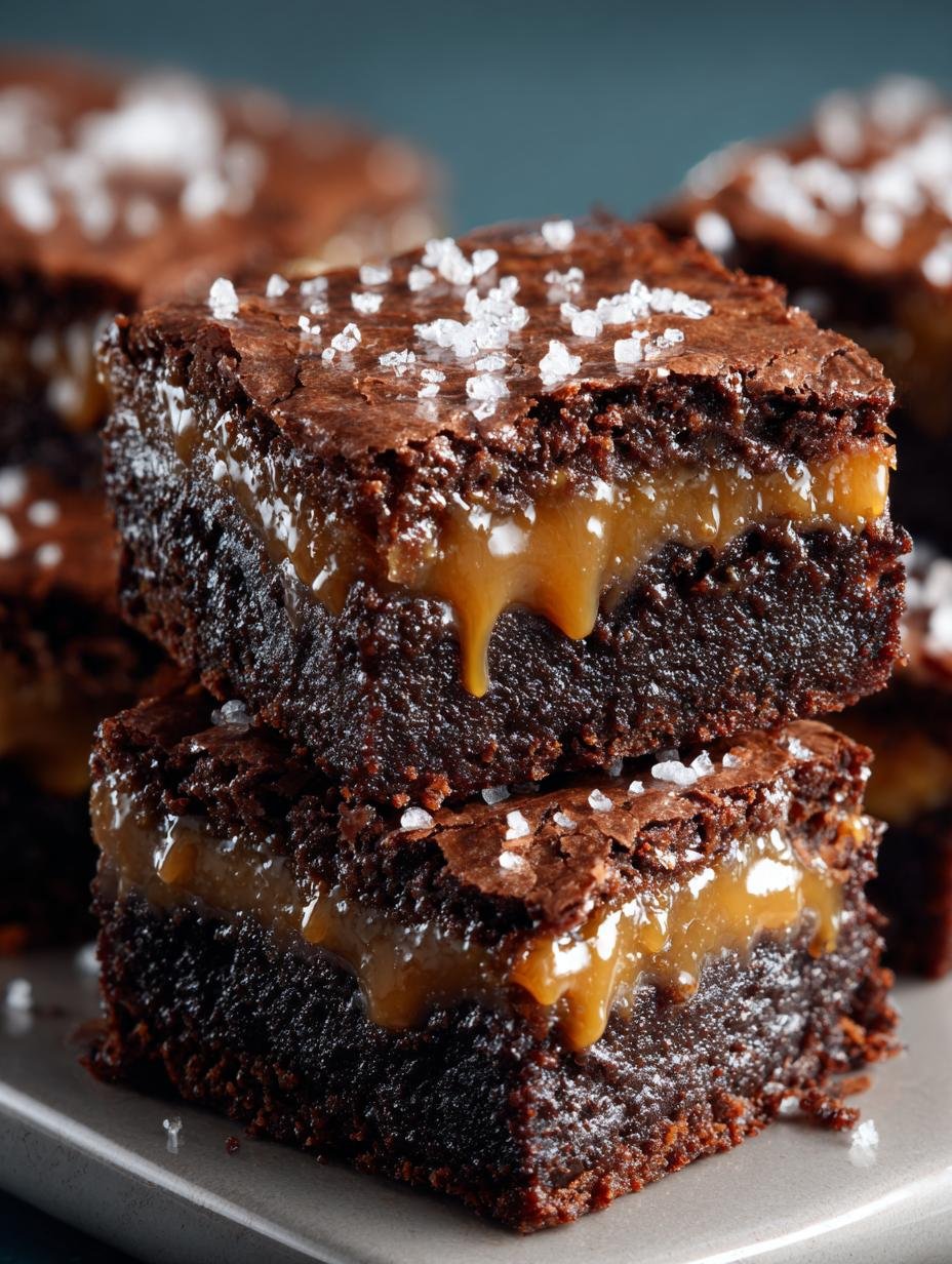 Chocolate Salted Butterscotch Brownies