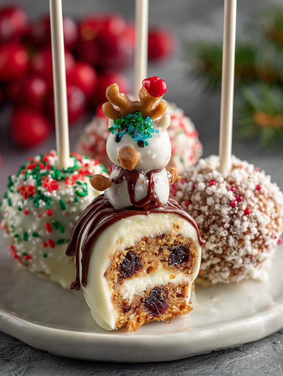 Delicious Christmas Cake Pops for Festive Celebrations - Christmas Cake Pops - main visual representation