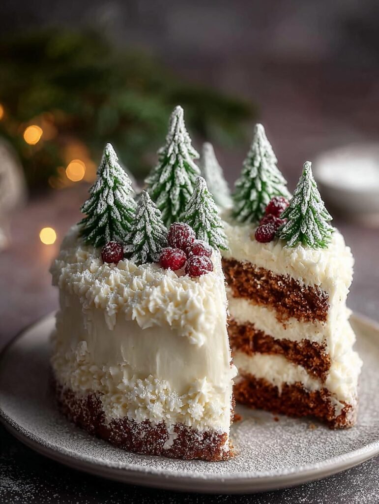 Christmas Tree Cake with