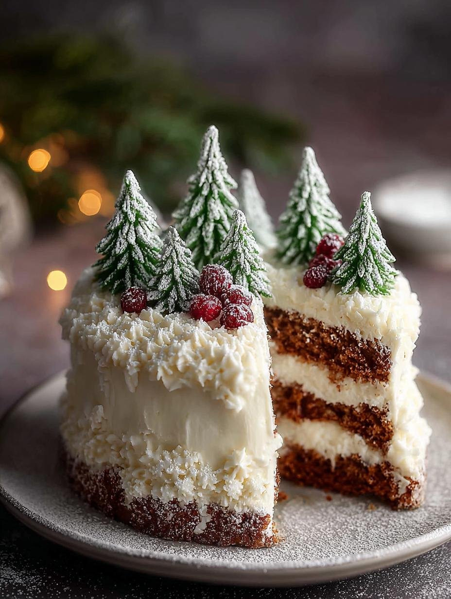 Christmas Tree Cake with